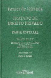 book Tratado de Direito Privado, Tomo XXXV - Direito das Obrigações:negócios jurídicos unilaterais. Direito cambiário. Letra de câmbio. Nota promissória.