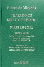 book Tratado de Direito Privado, Tomo XLVII - Direito das obrigações: Contrato de locação de serviços. Contrato de trabalho