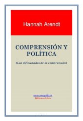 book Comprension Y Politica