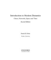 book Introduction to Modern Dynamics. Chaos, Networks, Space and Time