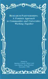 book Research partnerships: a feminist approach to communities and universities working together