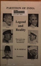 book Partition of India : legend and reality