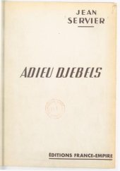 book Adieu Djebels