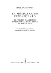 book La Musica Como Pensamiento