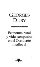 book Economia Rural Y Vida Campesina En El Occidente Medieval