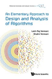 book An Elementary Approach To Design And Analysis Of Algorithms