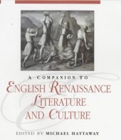 book A Companion To English Renaissance Literature And Culture