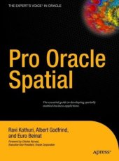 book Pro Oracle Spatial for Oracle Database 11g (Expert's Voice in Oracle)