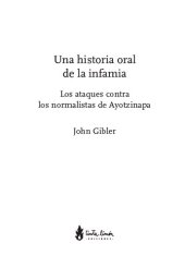 book Una Historia Oral De La Infamia