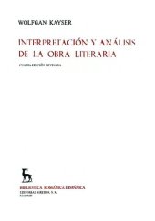 book Interpretación y analisis de la obra literaría