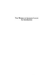 book The works of Jacques Lacan : an introduction