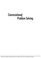 book Conversational Problem Solving