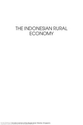 book The Indonesian rural economy : mobility, work and enterprise