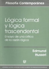 book Logica Formal Y Logica Transcendental