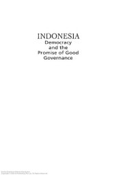 book Indonesia : democracy and the promise of good governance