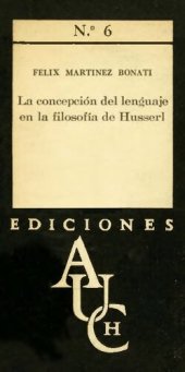 book La concepción del lenguaje en la filosofía de Husserl