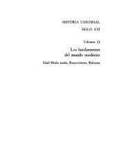 book Los fundamentos del mundo moderno: Edad Media tardía, Renacimiento, Reforma