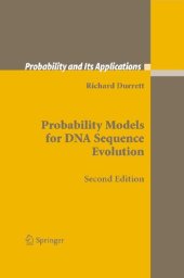 book Probability Models for DNA Sequence Evolution