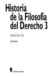 book Historia de la Filosofía del Derecho 3: Siglos XIX y XX