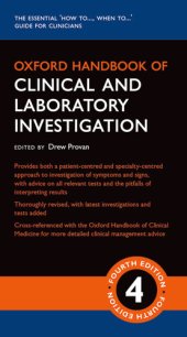 book Oxford Handbook of Clinical and Laboratory Investigation