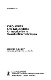 book Typologies and taxonomies: An introduction to classification techniques