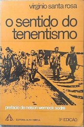 book O sentido do tenentismo: prefácio de Nélson Werneck Sodré