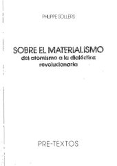 book Sobre el materialismo. Del atomismo a la dialéctica revolucionaria