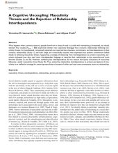 book A Cognitive Uncoupling: Masculinity Threats and the Rejection of Relationship Interdependence