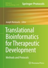 book Translational Bioinformatics for Therapeutic Development