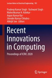 book Recent Innovations in Computing: Proceedings of ICRIC 2020