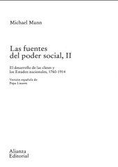 book Las Fuentes Del Poder Social II