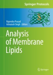 book Analysis of Membrane Lipids