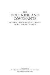 book The Doctrine and Covenants of the Church of Jesus Christ of Latter-Day Saints