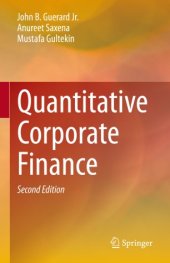 book Quantitative Corporate Finance