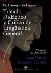 book Tratado Didactico Y Critico De Linguistica General