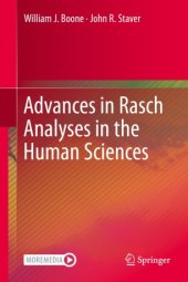 book Advances in Rasch Analyses in the Human Sciences