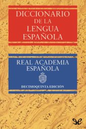 book Diccionario de la lengua española (15.ª edición)