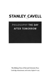 book Philosophy the day after tomorrow