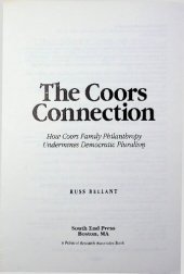 book The Coors Connection: How Coors Family Philanthopy Undermines Democratic Pluralism