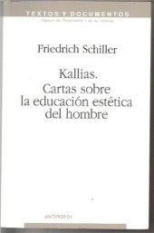 book Kallias. Cartas sobre la educación estética del hombre