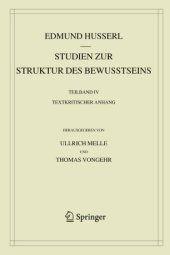 book Studien zur Struktur des Bewusstseins: Teilband IV Textkritischer Anhang