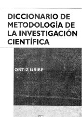 book Diccionario de metodología de la investigación científica