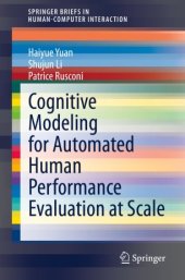 book Cognitive Modeling for Automated Human Performance Evaluation at Scale