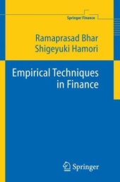 book Empirical techniques in finance