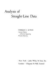 book Analysis of straight-line data