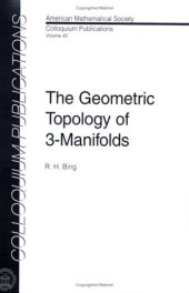 book The geometric topology of 3-manifolds