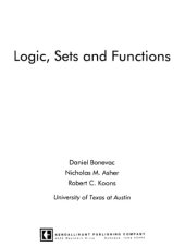 book Logic, sets and functions