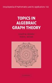 book Topics in Algebraic Graph Theory