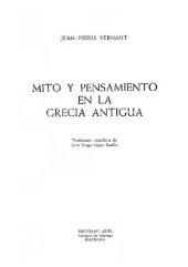 book Mito Y Pensamiento En La Grecia Antigua