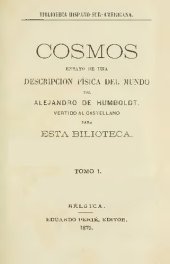 book Cosmos : ensayo de una descripció física del mundo